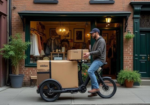 Eco-friendly delivery for neighborhood thrift and consignment stores in NYC
